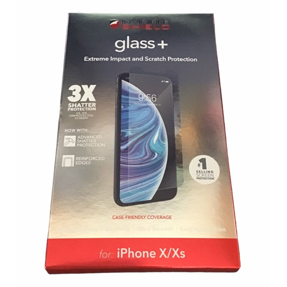 ZAGG InvisibleShield Glass+ Screen Protector Apple iPhone X XS New Sealed